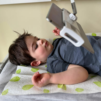The Baby Arm™ – Hands-Free Adjustable Phone & Tablet Holder for Easy Diaper Changes